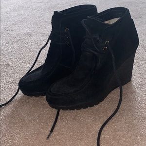 Michael Michael Kors wedge suede shoes